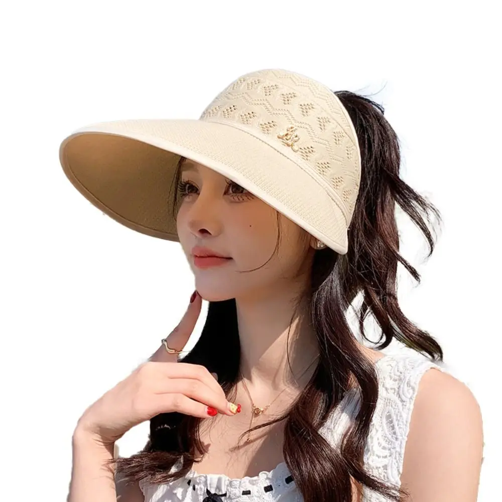 Fashion Casual Sunscreen Hat Breathable Hollow Top UV Protection Hat Big Brim Elegant Sun Hat Women
Fashion Casual Sunscreen Hat Breathable Hollow Top UV Protection Hat Big Brim Elegant Sun Hat Women