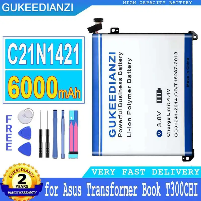 For Asus Transformer Book T300CHI T302CA T302CHI Laptop Battery C21N1421 C21N1418 6000Mah Safe
For Asus Transformer Book T300CHI T302CA T302CHI Laptop Battery C21N1421 C21N1418 6000Mah Safe