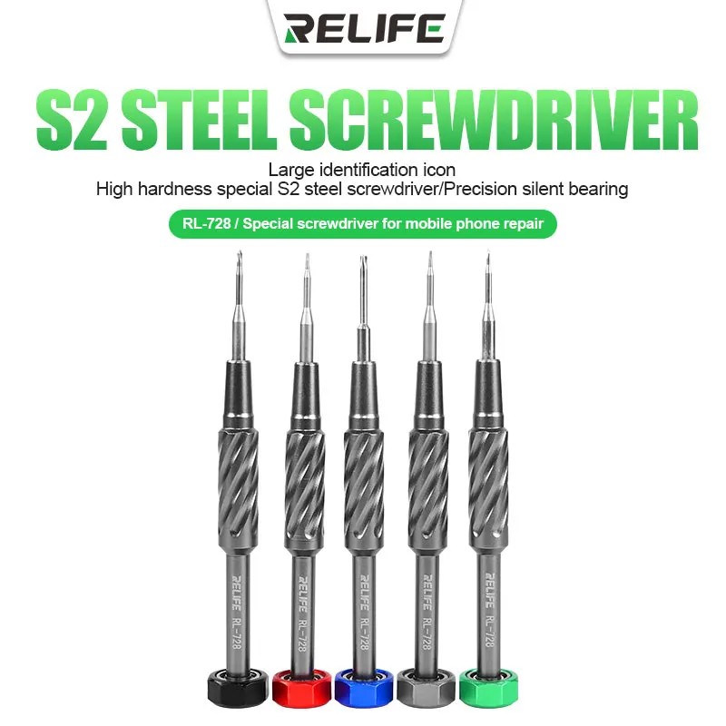 RELIFE Mobile Phone Repair Screwdriver Set Strong Magnetic Adsorption S2 Screwdriver for IP HW OP VI Motherboard Screws RL-728A
RELIFE Mobile Phone Repair Screwdriver Set Strong Magnetic Adsorption S2 Screwdriver for IP HW OP VI Motherboard Screws RL-728A
