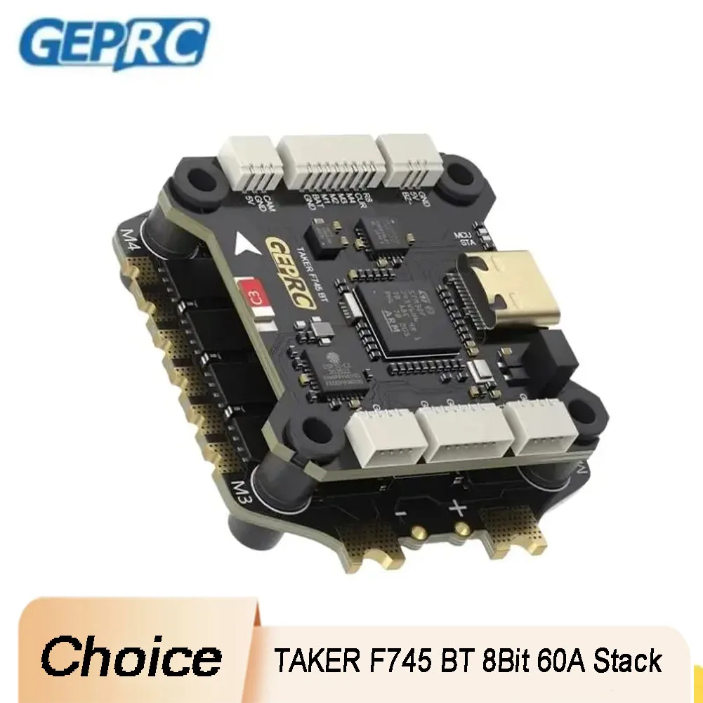 GEPRC TAKER F745 BT: 60A 4IN1 ESC 32Bit FC 512MB Black Box Dual Gyro – High Performance FPV Pilots
GEPRC TAKER F745 BT: 60A 4IN1 ESC 32Bit FC 512MB Black Box Dual Gyro – High Performance FPV Pilots