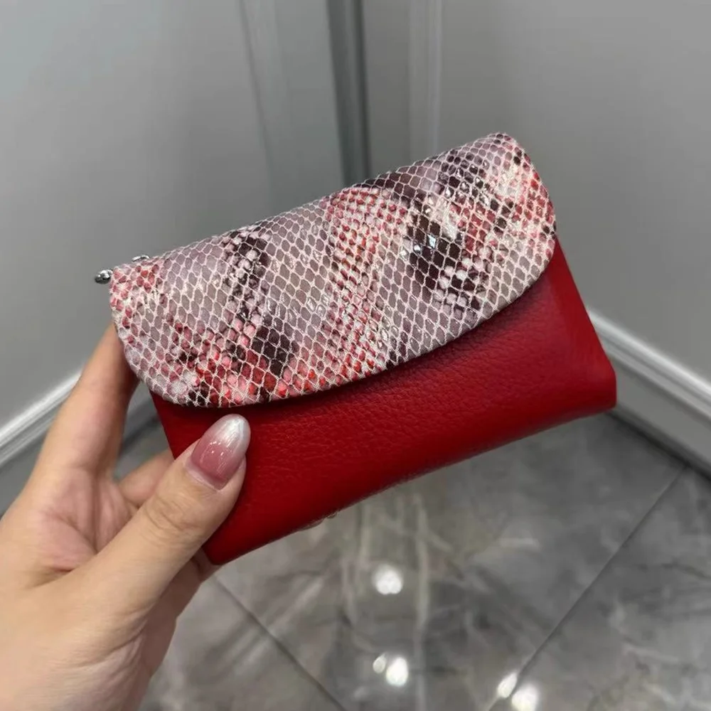 2025 New Card Holder Real Cow Leather Purse Serpentine Pattern Genuine Leather Wallet Women Short Mini Cowhide Clutch Bag
2025 New Card Holder Real Cow Leather Purse Serpentine Pattern Genuine Leather Wallet Women Short Mini Cowhide Clutch Bag