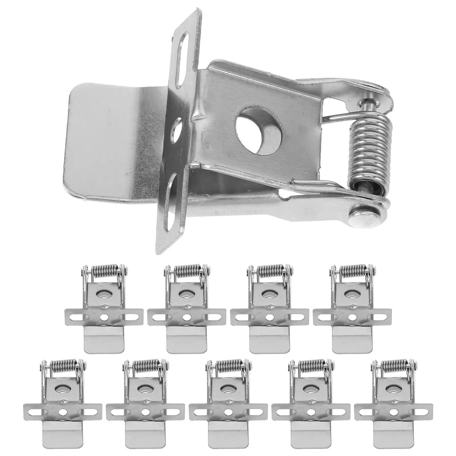 10pcs Spring Clips for Lighting High Hardness Metal Fixed Clips Suitable for Tube Lights Spotlights Ceiling Panels
10pcs Spring Clips for Lighting High Hardness Metal Fixed Clips Suitable for Tube Lights Spotlights Ceiling Panels