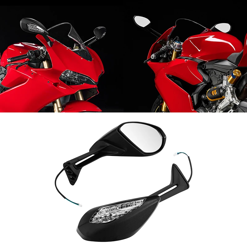 Motorcycle Turn Signal Light Mirrors For Ducati 1299 Panigale/S/R 2015-2019 959 Panigale 2016-2019 959 Panigale Corse 2018-2020
Motorcycle Turn Signal Light Mirrors For Ducati 1299 Panigale/S/R 2015-2019 959 Panigale 2016-2019 959 Panigale Corse 2018-2020