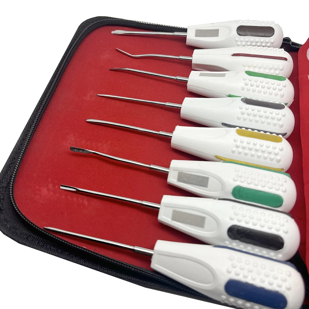 8Pcs/set Dental Luxating Elevator Curved Root Elevator Kit Minimally Invasive Surgical Tooth Extraction Dentistry Tools
8Pcs/set Dental Luxating Elevator Curved Root Elevator Kit Minimally Invasive Surgical Tooth Extraction Dentistry Tools