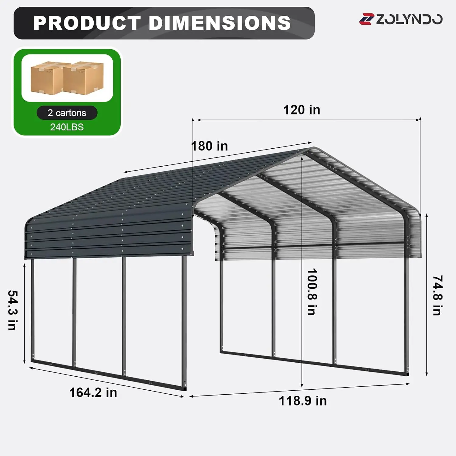 10x15FT Metal Carport Kits, Heavy Duty Car Port on Clearance with Galvanized Metal Roof, Outdoor Garage Car Shelter, Custom
10x15FT Metal Carport Kits, Heavy Duty Car Port on Clearance with Galvanized Metal Roof, Outdoor Garage Car Shelter, Custom