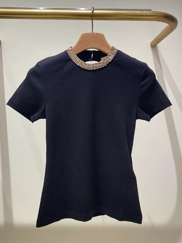 Sandro Sivos Women's Slim Fit T-irt Knitwear Bal Rhinestone Embellied Top Commute Sle round Ne ort Sve
Sandro Sivos Women's Slim Fit T-irt Knitwear Bal Rhinestone Embellied Top Commute Sle round Ne ort Sve