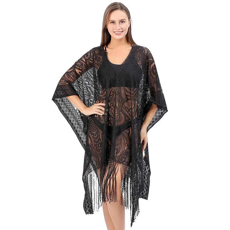Wind Lace Cashew Nut Sun Protection Jacket, Beach Bikini Cover, Included Waist Belt
Wind Lace Cashew Nut Sun Protection Jacket, Beach Bikini Cover, Included Waist Belt