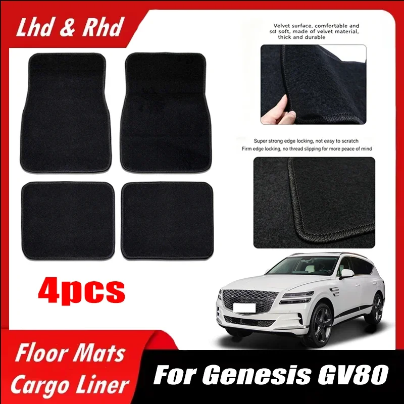 Car Floor Mats All-Weather Easy To Clean Durable Anti-Slip Interior Protection Floor Liners For Genesis GV80 Accessories
Car Floor Mats All-Weather Easy To Clean Durable Anti-Slip Interior Protection Floor Liners For Genesis GV80 Accessories