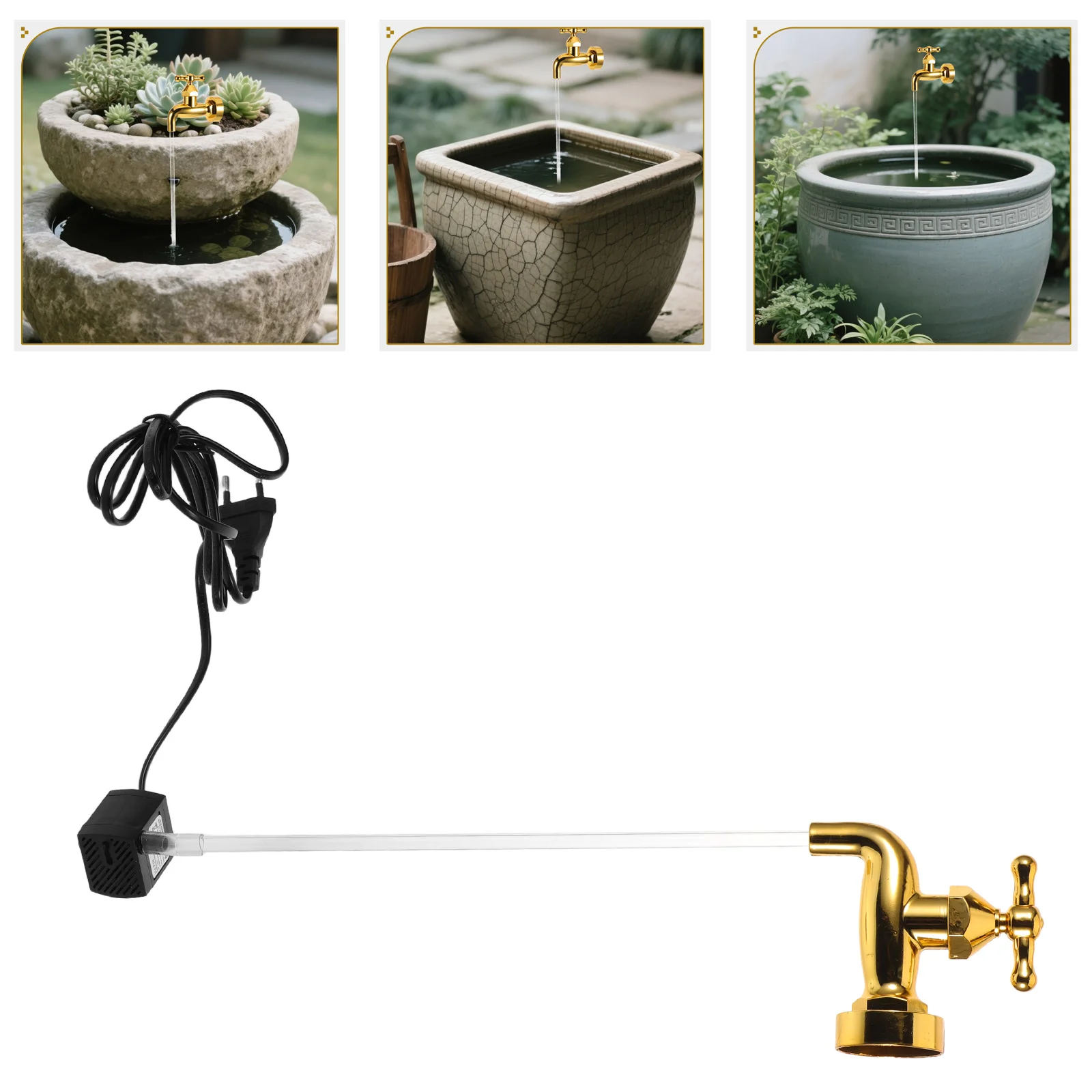 Floating Tap Ornament Golden Plastic Hanging Faucet Invisible Flowing Spout Garden Fountain Outdoor Desktop Water Feature Diy
Floating Tap Ornament Golden Plastic Hanging Faucet Invisible Flowing Spout Garden Fountain Outdoor Desktop Water Feature Diy