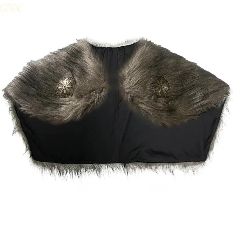 G5GC Medieval Furry Shoulder Wrap Collar Medieval Furry Mantle Costume for Halloween
G5GC Medieval Furry Shoulder Wrap Collar Medieval Furry Mantle Costume for Halloween
