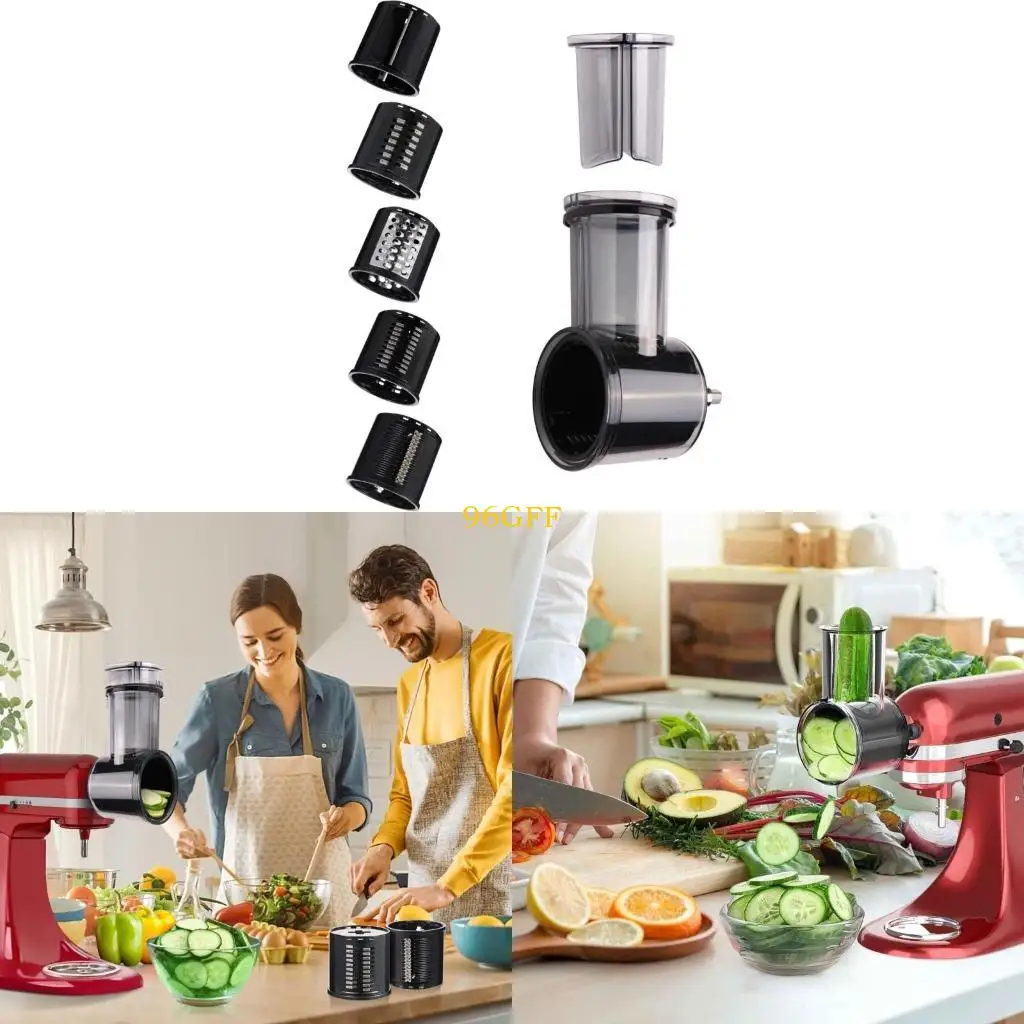 96GF Kitchen Mixer Vegetables Processing Cheese Slicer Cutter Grater Attachment for 3.5QT 4.5QT 5QT 6QT 7QT
96GF Kitchen Mixer Vegetables Processing Cheese Slicer Cutter Grater Attachment for 3.5QT 4.5QT 5QT 6QT 7QT