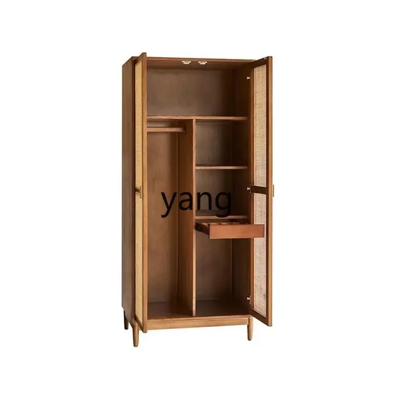 LTT retro solid wood wardrobe B & B Inn rattan storage storage cabinet
LTT retro solid wood wardrobe B & B Inn rattan storage storage cabinet