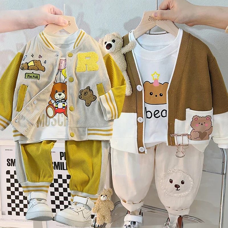 Spring and autumn new children's infant suit boys and girls children's letter printed long sleeve zipper jacket + trousers set
Spring and autumn new children's infant suit boys and girls children's letter printed long sleeve zipper jacket + trousers set