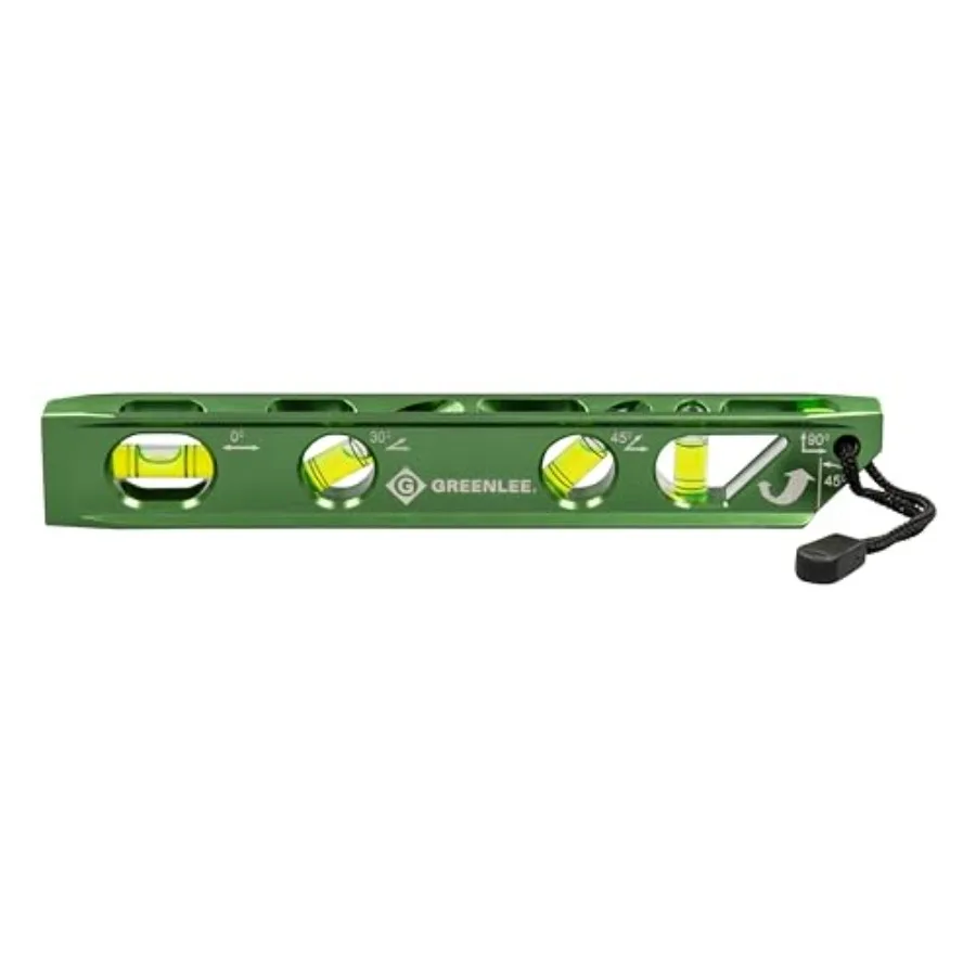 L107 Electrician's Magnetic Torpedo Level with Conduit Bending Offset Aid Green
L107 Electrician's Magnetic Torpedo Level with Conduit Bending Offset Aid Green