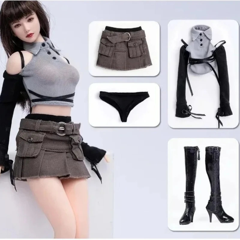 1/6 Scale Hot Girl Off Shoulder T Shirt with Collar Cargo Skirt Mid-calf Boots for 12" Soldier Action Figure Medium Breast Doll
1/6 Scale Hot Girl Off Shoulder T Shirt with Collar Cargo Skirt Mid-calf Boots for 12" Soldier Action Figure Medium Breast Doll