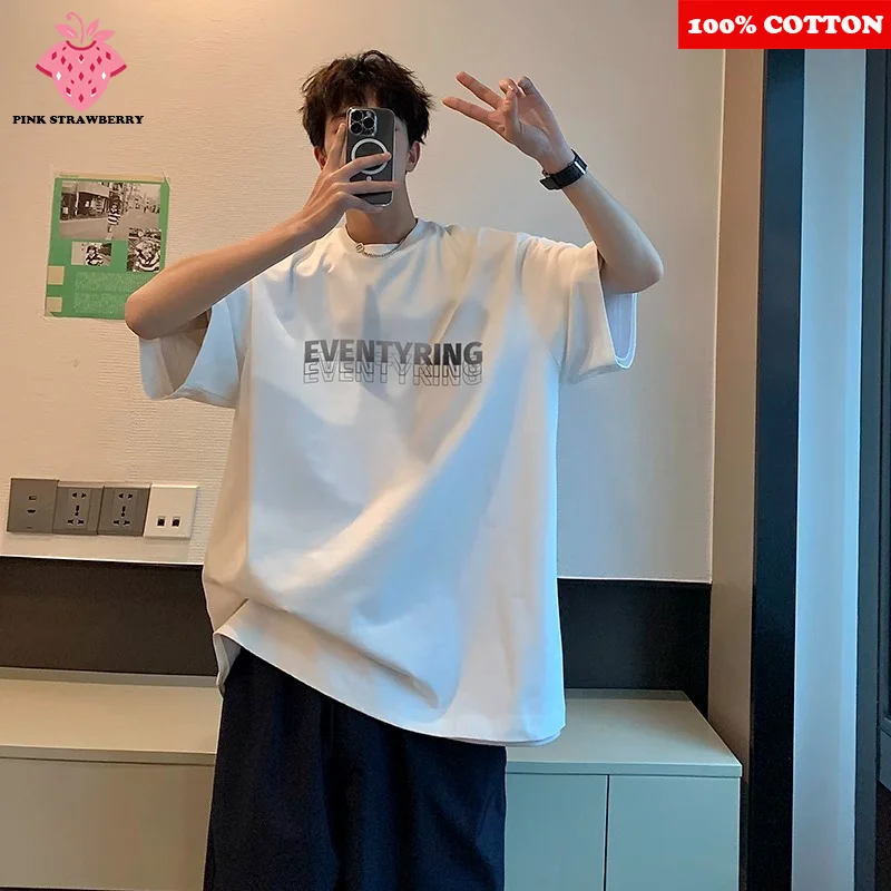 100% Cotton Fashion Letter Print T-shirt Men's Summer 2025 New American style Short sleeve Casual T-shirt Y2k Top mens clothing
100% Cotton Fashion Letter Print T-shirt Men's Summer 2025 New American style Short sleeve Casual T-shirt Y2k Top mens clothing