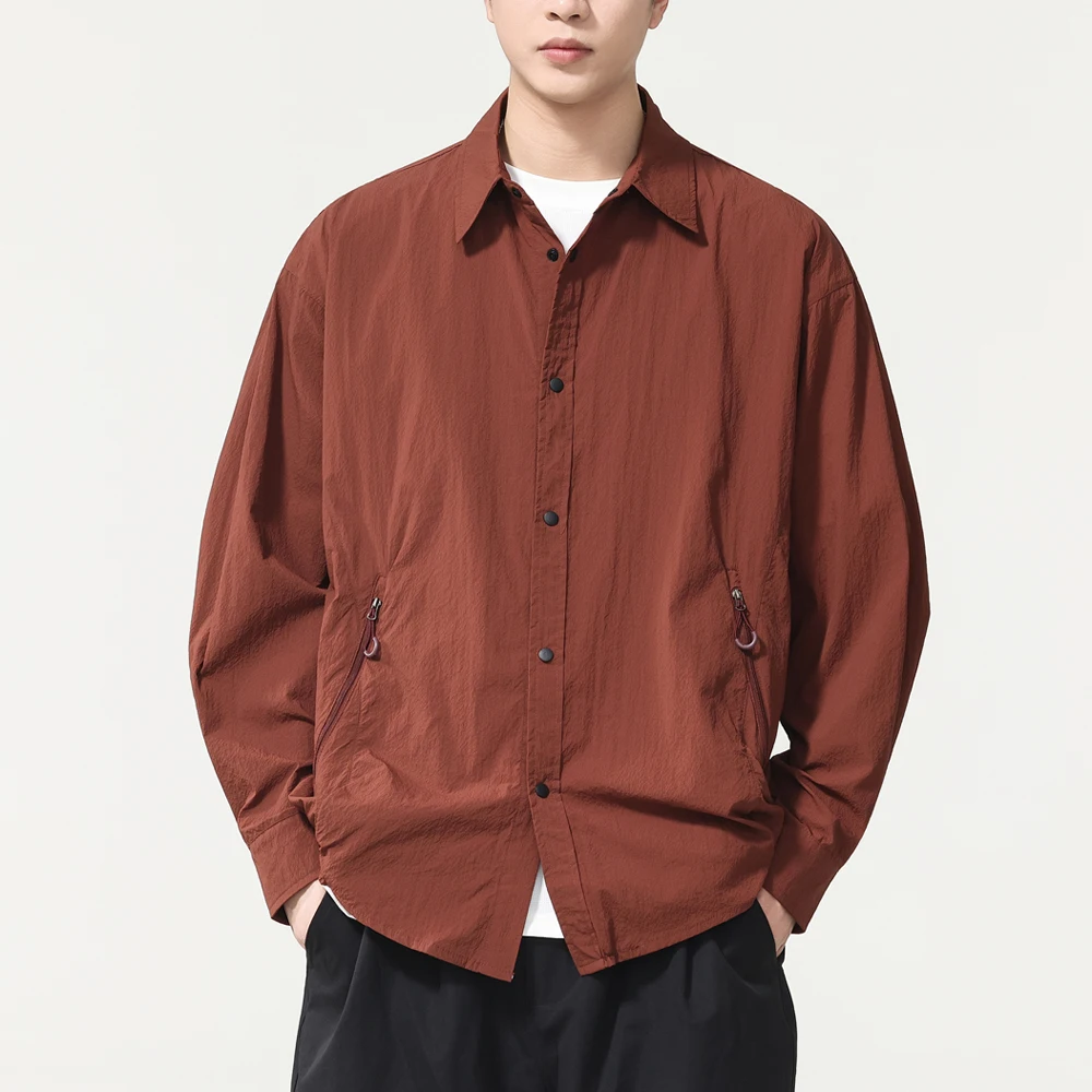 Outdoor Hiking Lightweight Sunscreen Shirts Men Streetwear Oversize Long Sleeve Quick Dry Loose Casual Track Cargo Shirts
Outdoor Hiking Lightweight Sunscreen Shirts Men Streetwear Oversize Long Sleeve Quick Dry Loose Casual Track Cargo Shirts