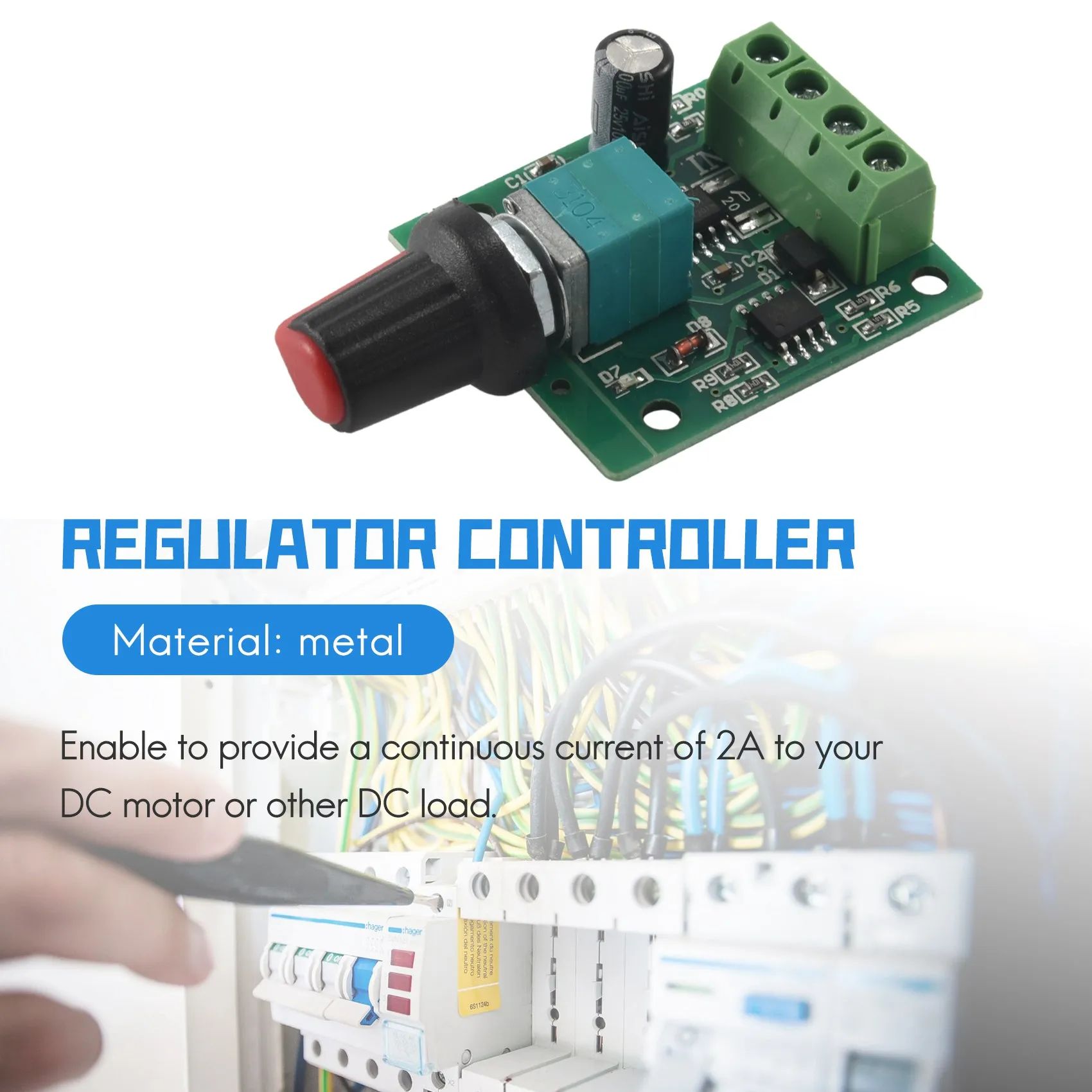 SSR DC 1.8V 3V 5V 6V 12V 2A motor speed controller controller controller 30W PWM 1803b K7
SSR DC 1.8V 3V 5V 6V 12V 2A motor speed controller controller controller 30W PWM 1803b K7