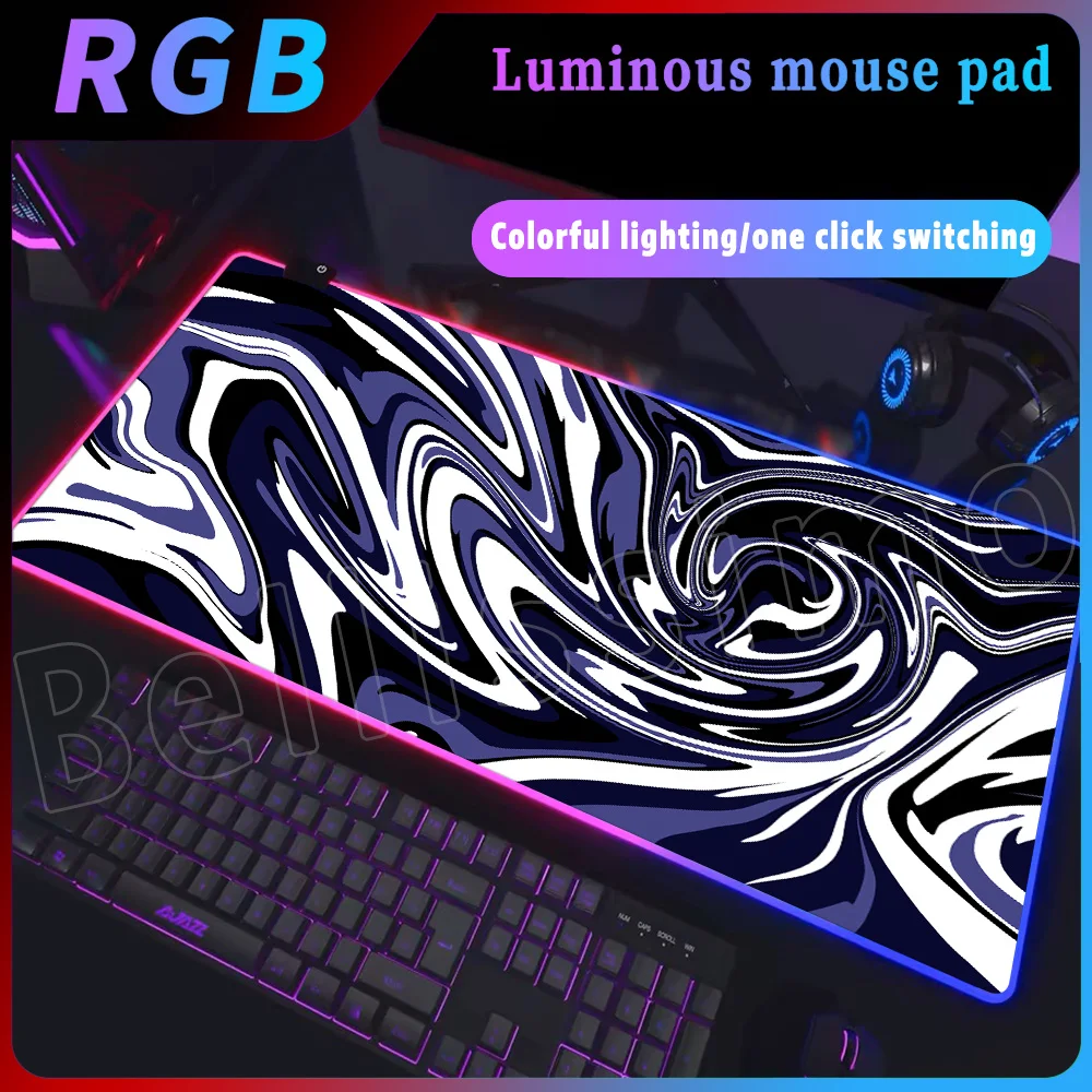 RGB Liquid Fluid XXL Mouse Pad Keyboard Carpet Anime Desk-top LED Gaming Ground Motion Mouse Pads Tablepad Gamer Accessories
RGB Liquid Fluid XXL Mouse Pad Keyboard Carpet Anime Desk-top LED Gaming Ground Motion Mouse Pads Tablepad Gamer Accessories