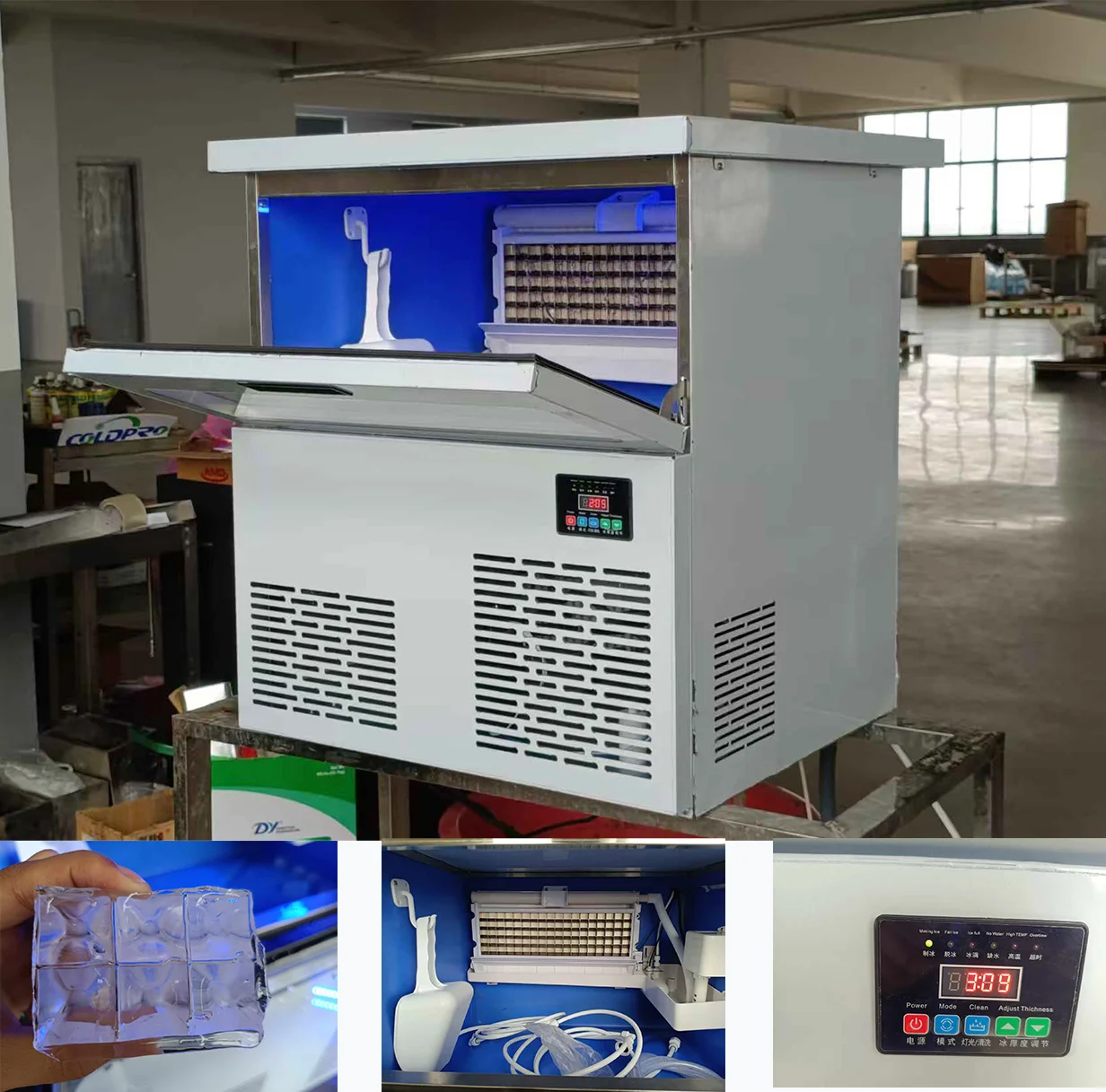 Коммерческий льдогенератор ColdPro, полностью автоматическая универсальная машина для кафе и чайных, производительность 85/150 кг в день, для небольших торговых точек
Коммерческий льдогенератор ColdPro, полностью автоматическая универсальная машина для кафе и чайных, производительность 85/150 кг в день, для небольших торговых точек