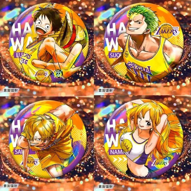 One Piece anime linkage Luffy Zoro Sanji cute peripheral rainbow laser bar badge kawaii clothes bag decoration brooch wholesale
One Piece anime linkage Luffy Zoro Sanji cute peripheral rainbow laser bar badge kawaii clothes bag decoration brooch wholesale