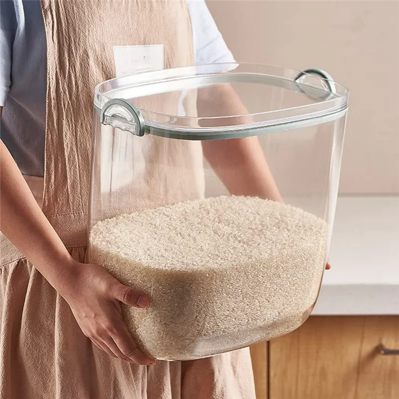 JLMC Storage Box for Grains and Rice, Modern Kitchen Container with Air-Tight Sealing and Scoop for Rice, Cereal,Flour
JLMC Storage Box for Grains and Rice, Modern Kitchen Container with Air-Tight Sealing and Scoop for Rice, Cereal,Flour
