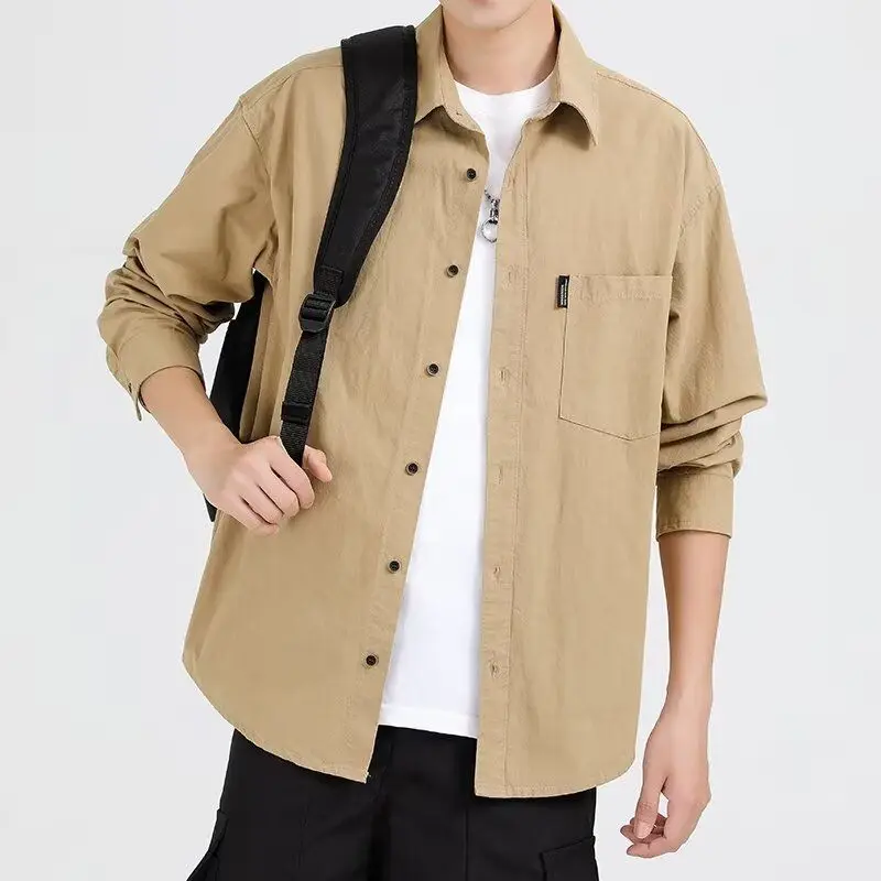 Casual Loose Long Sleeve Men's Shirt Hong Kong Style Spring Autumn New Fashion Workwear Summer Shirt Jacket Trendy Youth Poly...
Casual Loose Long Sleeve Men's Shirt Hong Kong Style Spring Autumn New Fashion Workwear Summer Shirt Jacket Trendy Youth Poly...