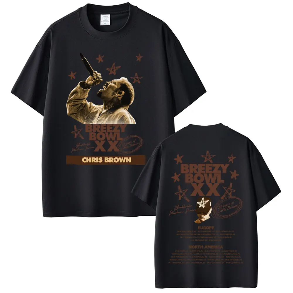Футболка Rappur Chris Brown Breezy Bowl Xx Tour 2025 Imprimé в стиле хип-хоп, поп-футболка Décontracté, винтажная 100% хлопок
Футболка Rappur Chris Brown Breezy Bowl Xx Tour 2025 Imprimé в стиле хип-хоп, поп-футболка Décontracté, винтажная 100% хлопок