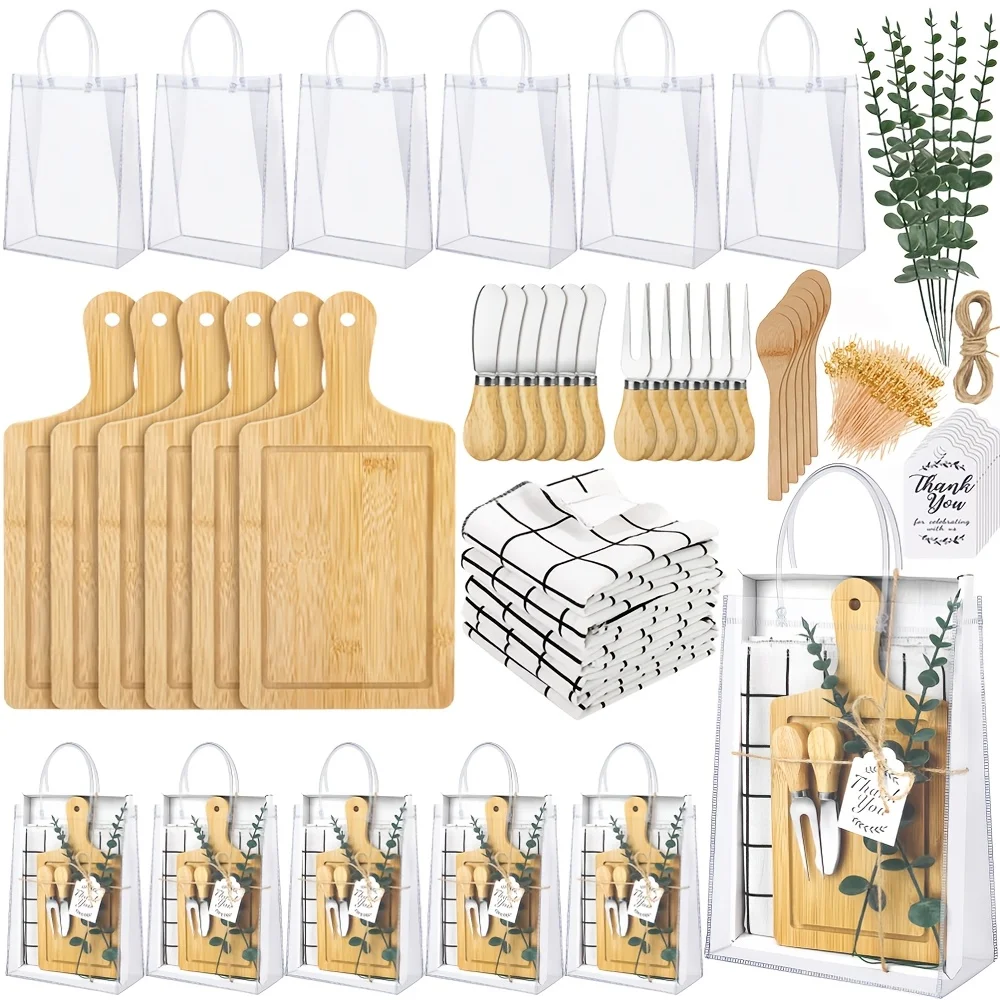 Shower Prizes for Game Winners 6 Sets Cheese Board Spoon Fork Butter Spreaders Plaid Towel Thank You Card and Gift Bags for Show
Shower Prizes for Game Winners 6 Sets Cheese Board Spoon Fork Butter Spreaders Plaid Towel Thank You Card and Gift Bags for Show
