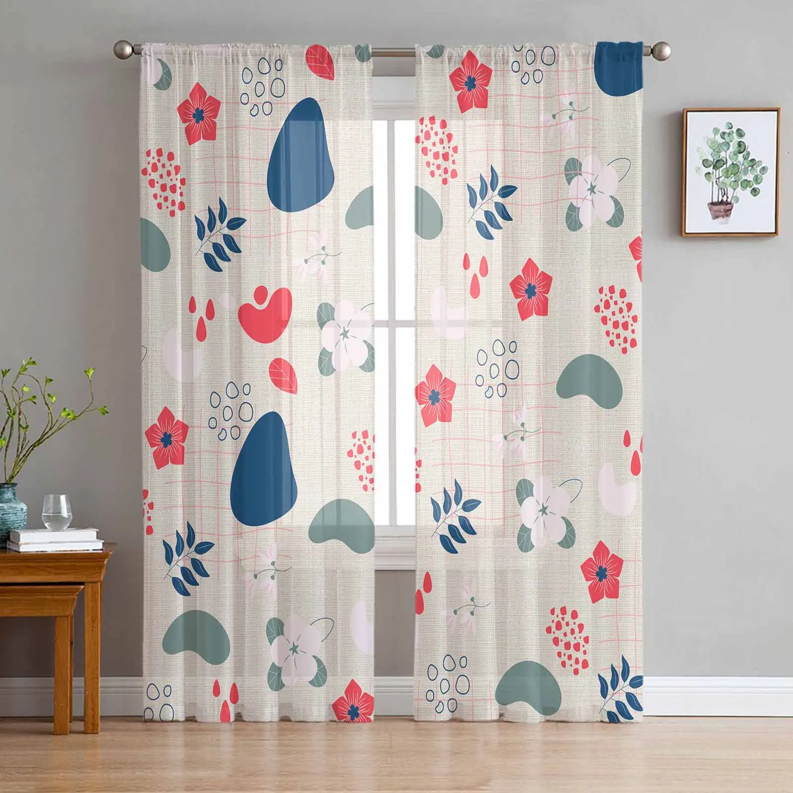 Bohemian Abstract Floral Design Curtain For Living Room Bedroom Kitchen Window Tulle Curtains Home Essentials
Bohemian Abstract Floral Design Curtain For Living Room Bedroom Kitchen Window Tulle Curtains Home Essentials