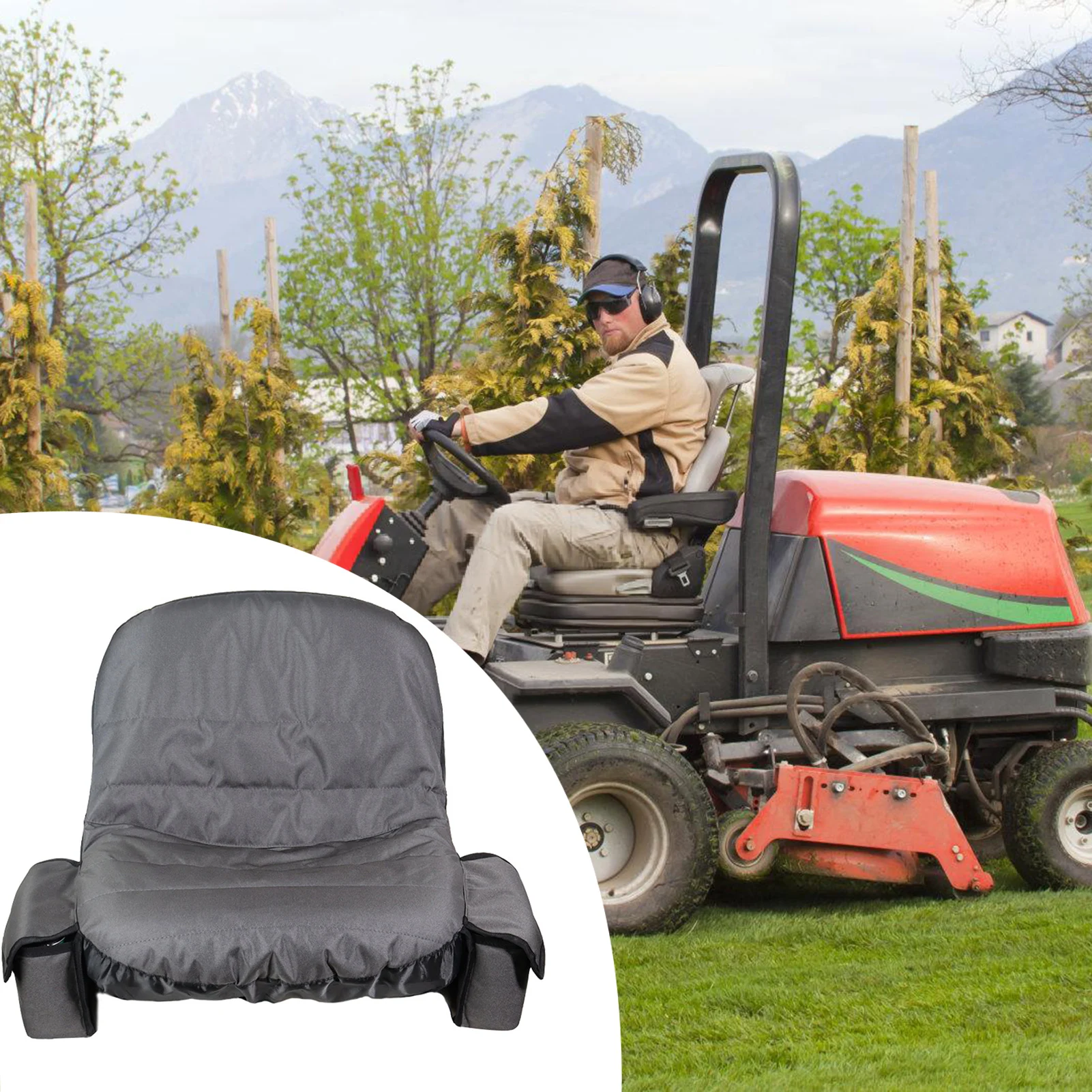 Lawn Tractor Seat Cover with Pocket Portable Durable Mower Seat Protective Cover Fit for Seat Back Heights of 31-36cm
Lawn Tractor Seat Cover with Pocket Portable Durable Mower Seat Protective Cover Fit for Seat Back Heights of 31-36cm