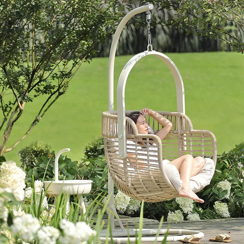 Hanging basket rattan chair balcony indoor Internet celebrity bird's nest rocking
Hanging basket rattan chair balcony indoor Internet celebrity bird's nest rocking