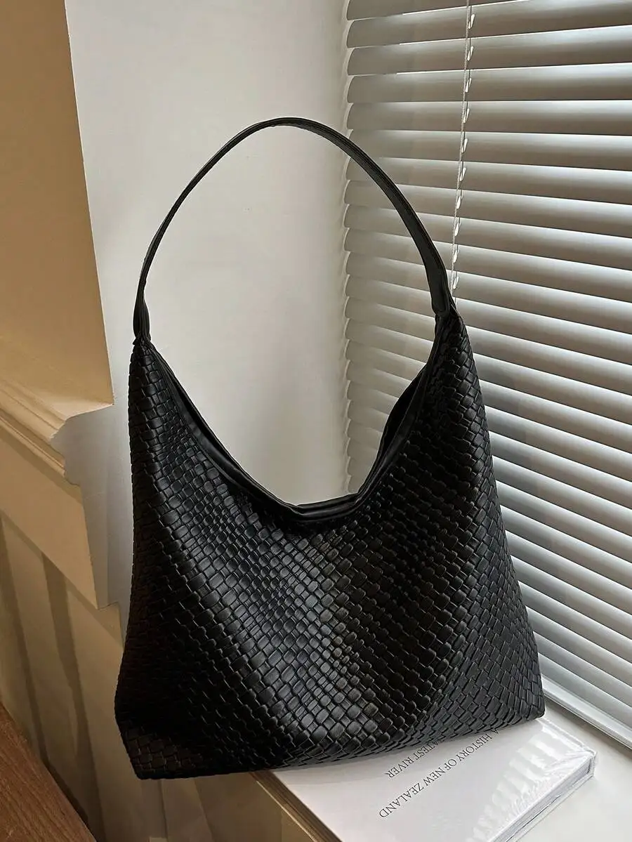 2025 Fashion Solid Color Woven Hobo Bag Simple Large Capacity Shoulder Tote For Women
2025 Fashion Solid Color Woven Hobo Bag Simple Large Capacity Shoulder Tote For Women