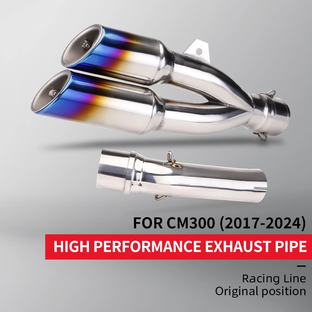Motorcycle exhaust system Carbon Fiber Muffler mid-section Stainless Steel 51mm middle link pipe For CM300
Motorcycle exhaust system Carbon Fiber Muffler mid-section Stainless Steel 51mm middle link pipe For CM300