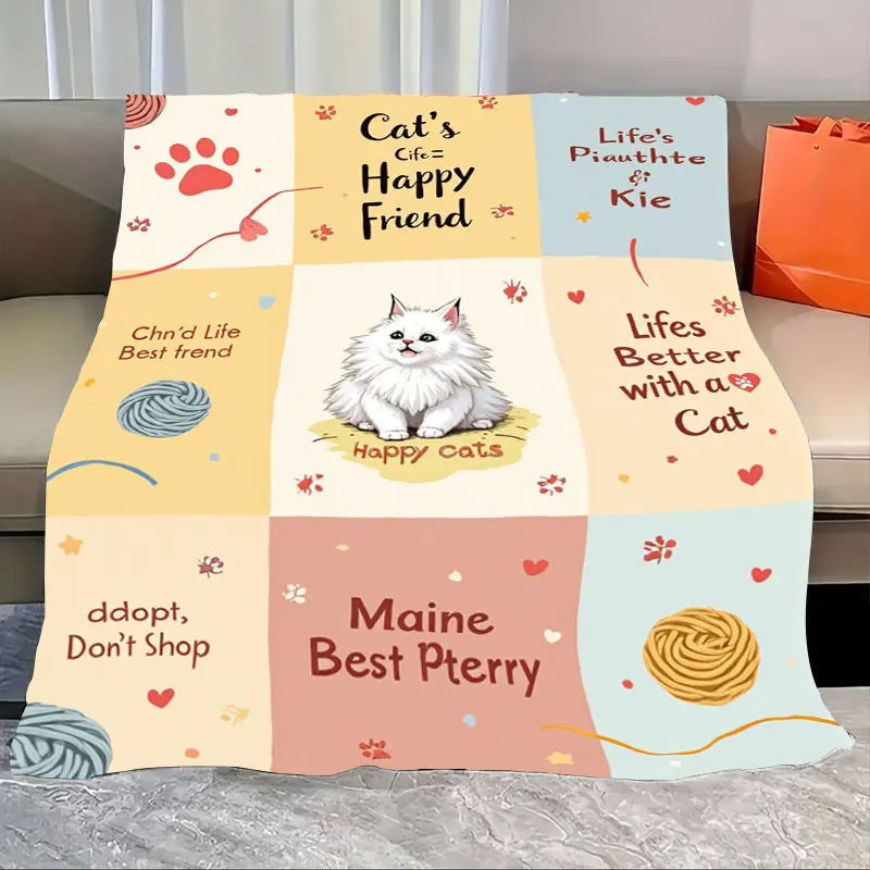 1 шт. фланелевое одеяло «Флисовое одеяло с милым котом» — уютный домашний декор для любителей домашних животных»
1 шт. фланелевое одеяло «Флисовое одеяло с милым котом» — уютный домашний декор для любителей домашних животных»