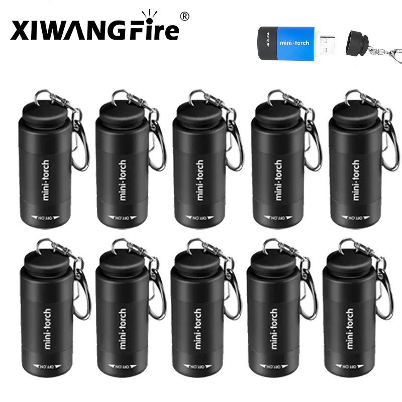 USB Rechargeable LED Multifunctional Strong Light Pocket Keychain Flashlight Waterproof Outdoor Hiking Camping Mini Flashlight
USB Rechargeable LED Multifunctional Strong Light Pocket Keychain Flashlight Waterproof Outdoor Hiking Camping Mini Flashlight