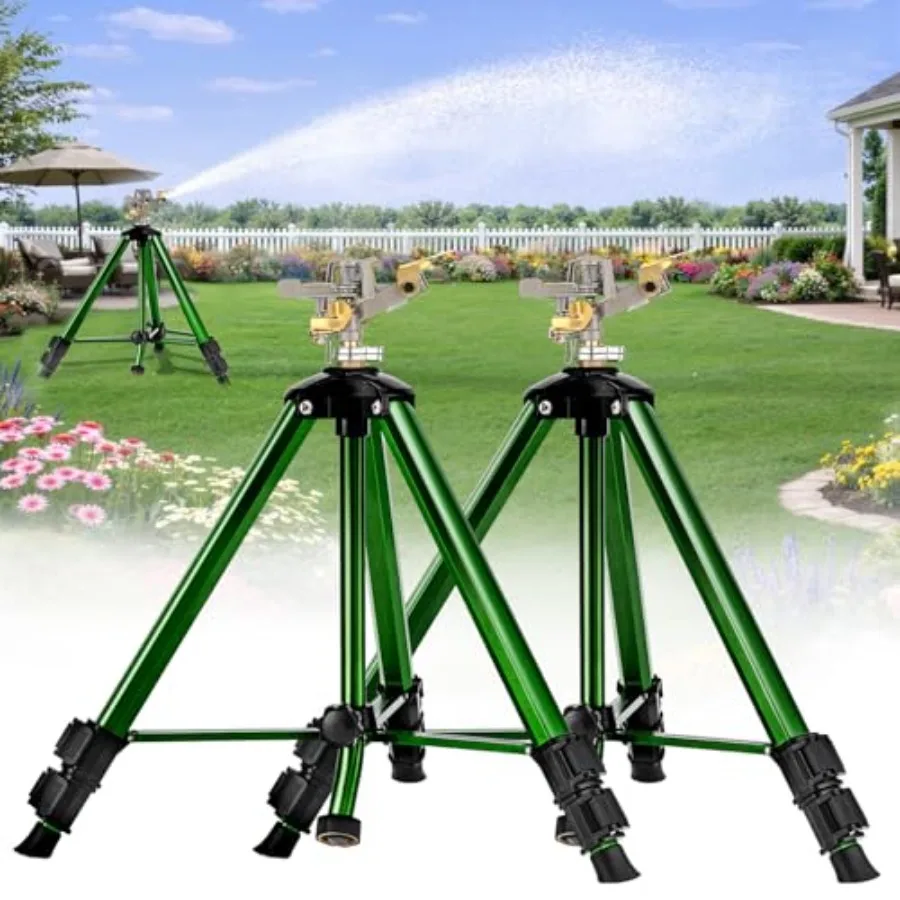Impact Lawn Sprinkler with Tripod Stand Adjustable 0-360 Rotating Sprinklers for Yard Garden Wide Coverage Garden Hose Sprinkle
Impact Lawn Sprinkler with Tripod Stand Adjustable 0-360 Rotating Sprinklers for Yard Garden Wide Coverage Garden Hose Sprinkle
