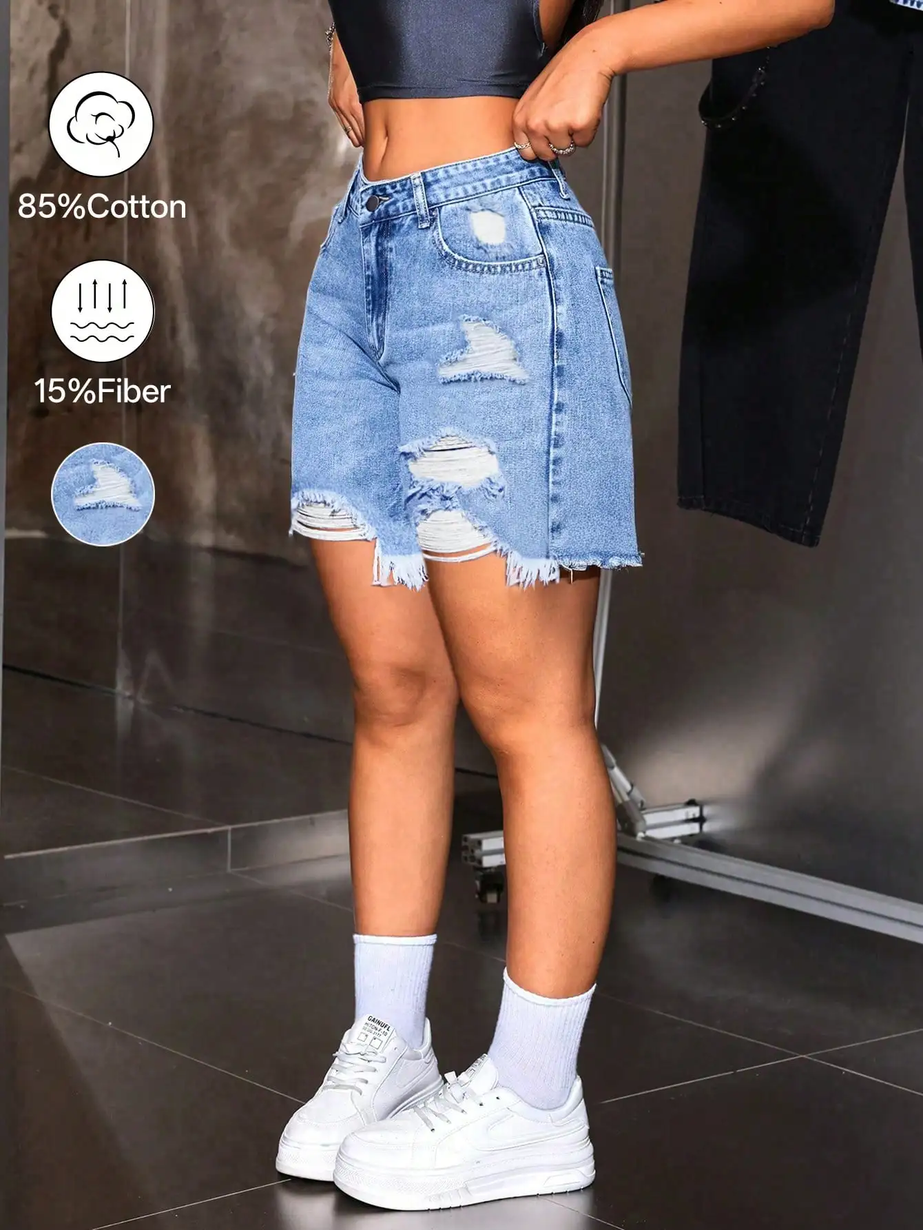 Spring Blue Y2K Style Women's Denim Shorts, Suitable For Spring Dates, Beach Outings, Sexy & Elegant, Bohemian Style, Casual Daily Wear Summer
Spring Blue Y2K Style Women's Denim Shorts, Suitable For Spring Dates, Beach Outings, Sexy & Elegant, Bohemian Style, Casual Daily Wear Summer