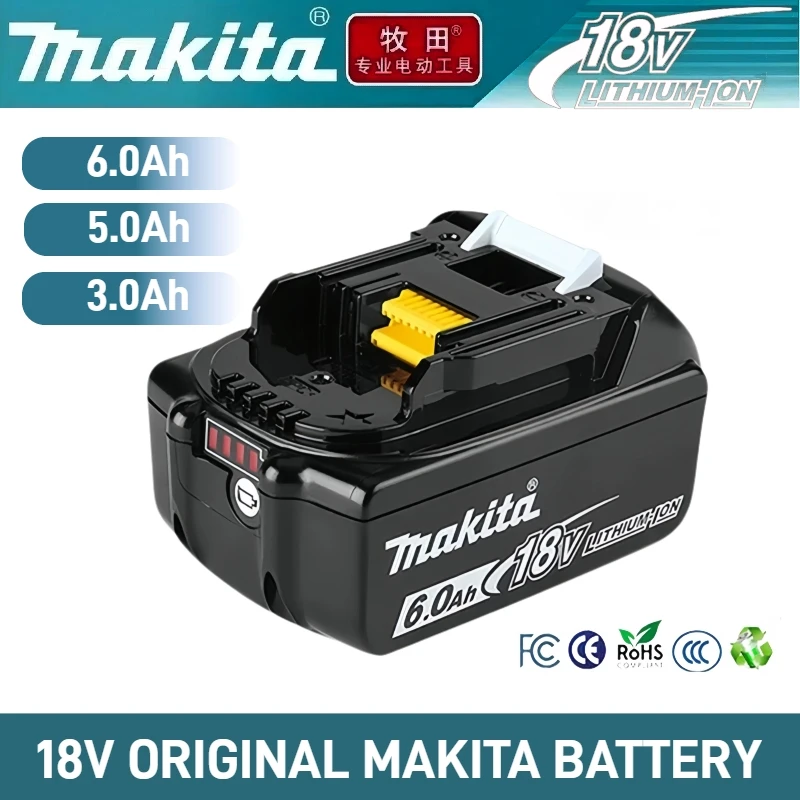 100% Original Makita 18V Battery,for Makita BL1860B Battery,6.0Ah Rechargeable lithium ion Tool Battery,Cell With LED indicator
100% Original Makita 18V Battery,for Makita BL1860B Battery,6.0Ah Rechargeable lithium ion Tool Battery,Cell With LED indicator