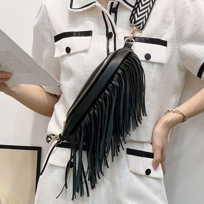 Tassels design Women Chest Bag leather ladies Crossbody Bags For ladies 2026 New female Waist Pack fanny packs phone purse black
Tassels design Women Chest Bag leather ladies Crossbody Bags For ladies 2026 New female Waist Pack fanny packs phone purse black