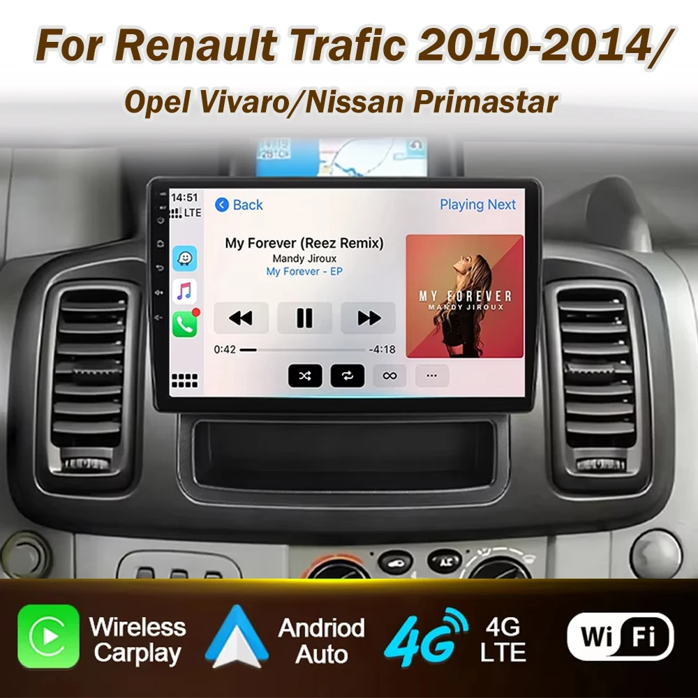 Car Radio Screen For Renault Trafic Opel Vivaro Nissan Primastar 2010-2011-2014 Carplay Android Auto Player Navigation 2din 4G
Car Radio Screen For Renault Trafic Opel Vivaro Nissan Primastar 2010-2011-2014 Carplay Android Auto Player Navigation 2din 4G