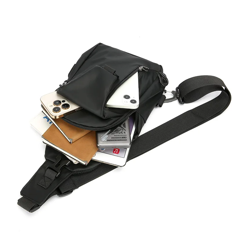 Мужская модная сумка-слинг нового дизайна, однотонная, для активного отдыха, повседневная, через плечо, нейлоновая, с USB-портом для зарядки
Мужская модная сумка-слинг нового дизайна, однотонная, для активного отдыха, повседневная, через плечо, нейлоновая, с USB-портом для зарядки