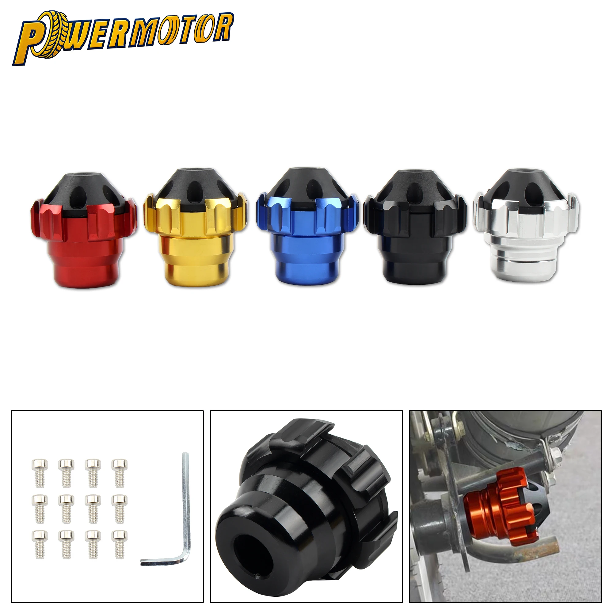 Motorcycle Frame Sliders Crash Protectors Front Fork Cup Falling Protection Slider CNC Aluminum Dirt Bike Scooter Accessories
Motorcycle Frame Sliders Crash Protectors Front Fork Cup Falling Protection Slider CNC Aluminum Dirt Bike Scooter Accessories