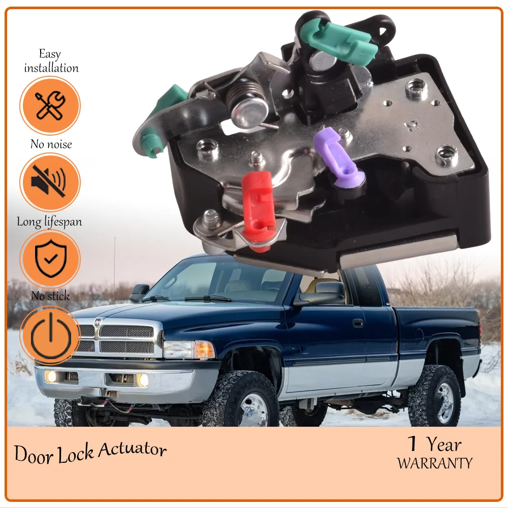 Vibration Insulated Front Right Door Lock Actuator, Suited to Dodge Ram 1500 2500 3500 1997-2002, Sturdy Latch oem 55076288AB
Vibration Insulated Front Right Door Lock Actuator, Suited to Dodge Ram 1500 2500 3500 1997-2002, Sturdy Latch oem 55076288AB