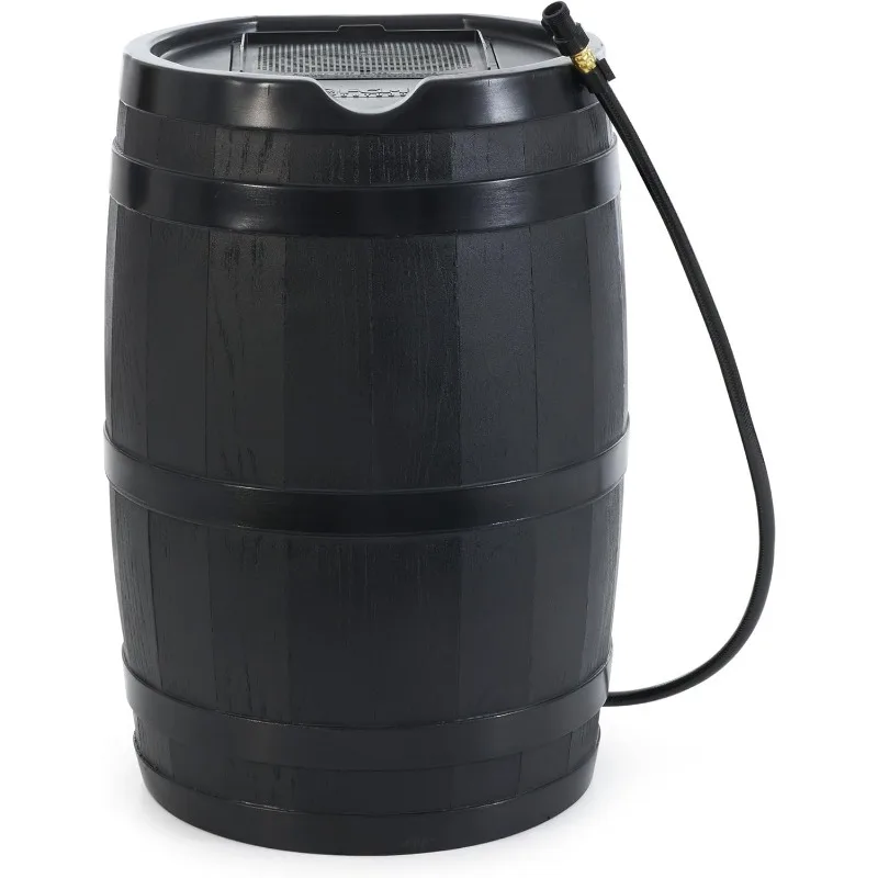 home.45 Gallon Heavy Duty Rain Water Catcher Barrel Container with Hose and Debris Screen for Outdoor Plants, Garde
home.45 Gallon Heavy Duty Rain Water Catcher Barrel Container with Hose and Debris Screen for Outdoor Plants, Garde