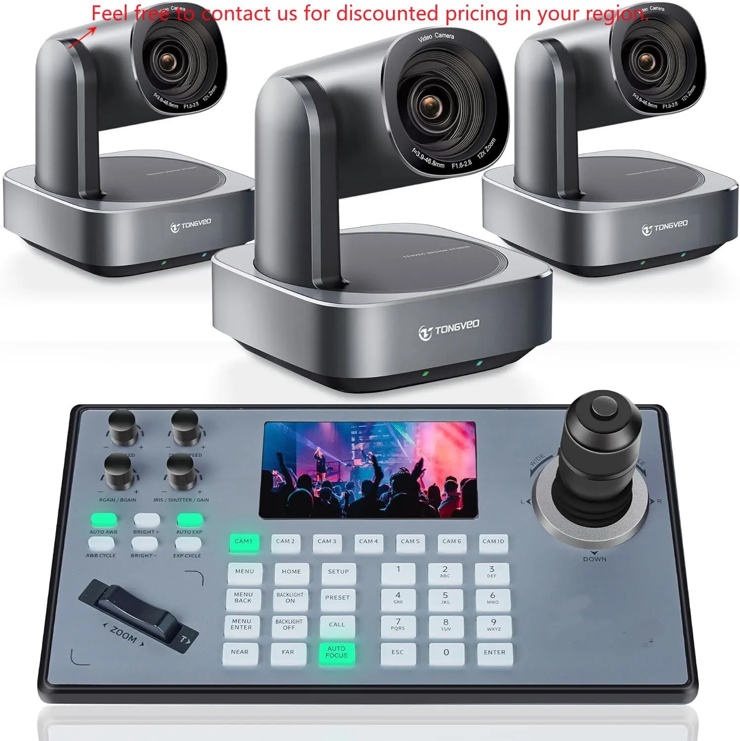 Broadcast TEVO 20X PTZ Conference Camera POE NDI And 4D Joystick Controller For Professional Conference Church Streaming 
Broadcast TEVO 20X PTZ Conference Camera POE NDI And 4D Joystick Controller For Professional Conference Church Streaming