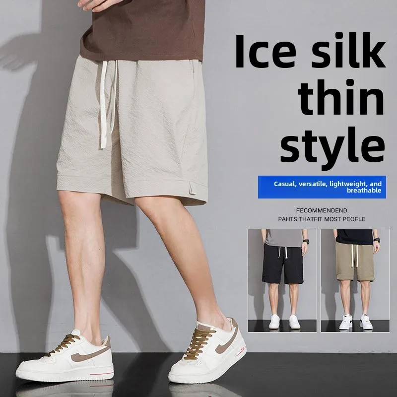 Loose Men's Bla Casual orts Summer Spor Streetwear Low Waist Straight Leg Five-Quarter Length Youthful Vitali Sle
Loose Men's Bla Casual orts Summer Spor Streetwear Low Waist Straight Leg Five-Quarter Length Youthful Vitali Sle