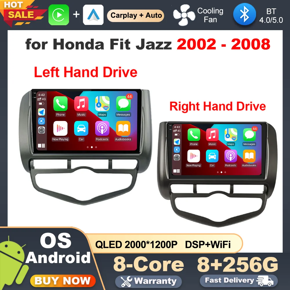 Car Radio Multimedia Player Android System for Honda Fit Jazz 2002 - 2008 GPS Navi 9 inch LHD RHD DSP Stereo BT Auto Accessories
Car Radio Multimedia Player Android System for Honda Fit Jazz 2002 - 2008 GPS Navi 9 inch LHD RHD DSP Stereo BT Auto Accessories