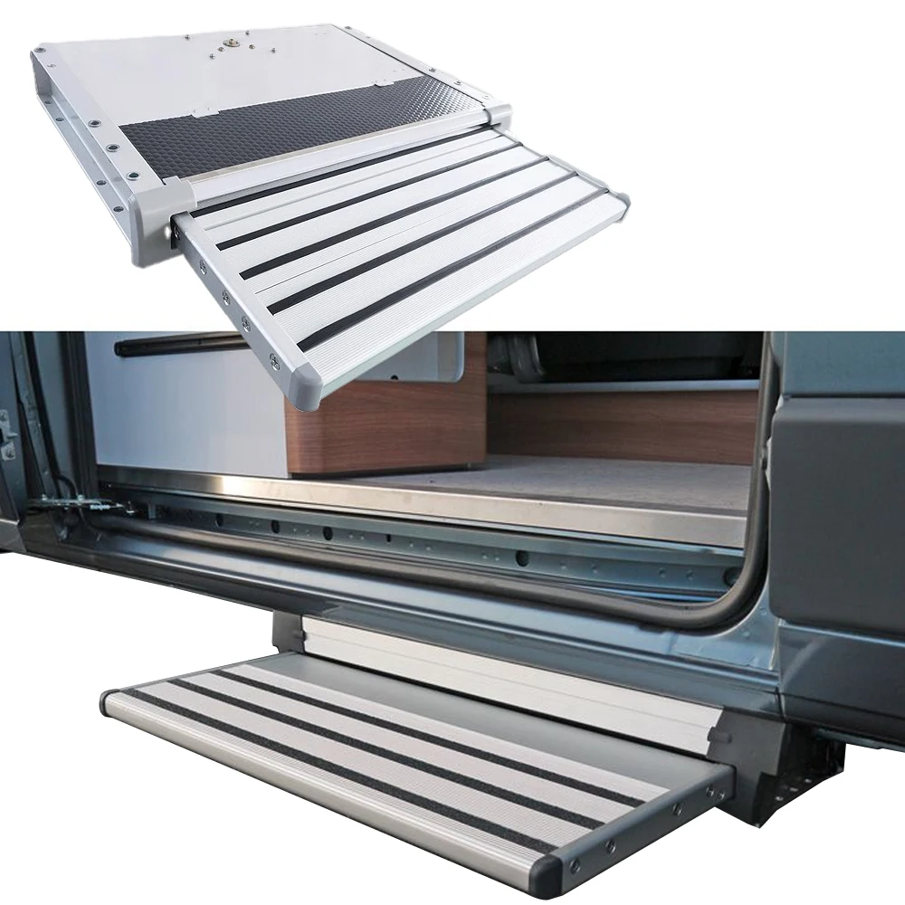 Automatic Horizontal Car Door Footstep Aluminum Alloy Carbon Steel 12V Electric Sliding Step With Light For RV VAN Accessories
Automatic Horizontal Car Door Footstep Aluminum Alloy Carbon Steel 12V Electric Sliding Step With Light For RV VAN Accessories