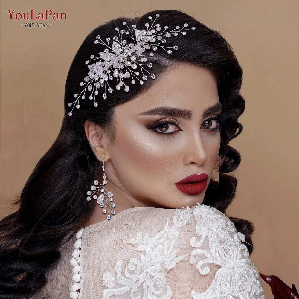 YouLaPan Silver Color Bride Hair Comb Earring Setting Woman Hair Accessories Bridesmaid Headwear Hair Jewelry Headdress HP176
YouLaPan Silver Color Bride Hair Comb Earring Setting Woman Hair Accessories Bridesmaid Headwear Hair Jewelry Headdress HP176